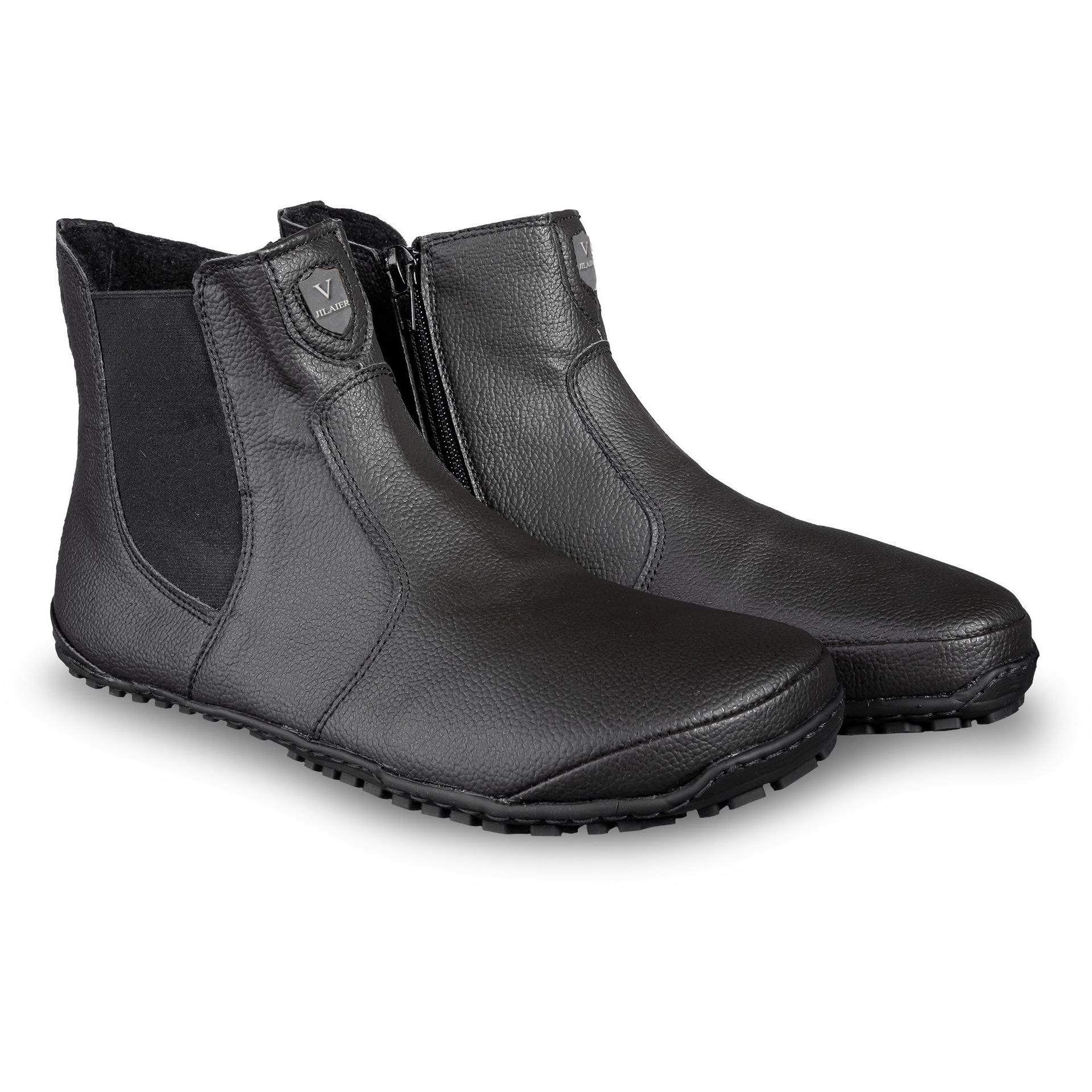 Fashion Men And Women Wear Round Toe Color-blocking Single Boots - Image 6