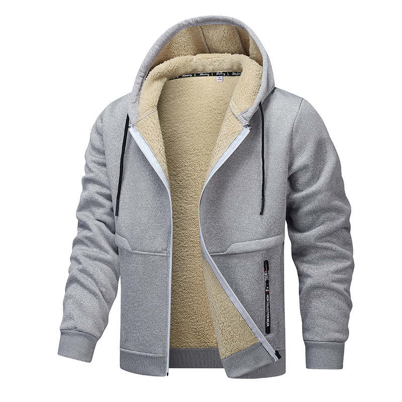 Men's Fashion Lambswool Thickened Coat Sweatshirt – Bild 7