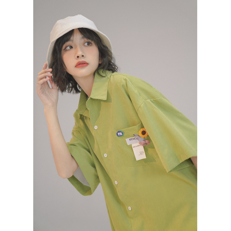 Women's Summer Letter Printed Short Sleeved Shirt – Bild 3