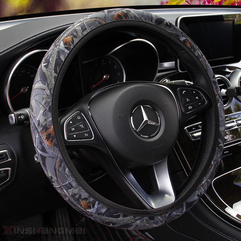 Camouflage Car Steering-wheel Cover Car Styling SBR Lycra Steering Cover Auto Interior Accessories Anti-slip Wheel Protector – Bild 9