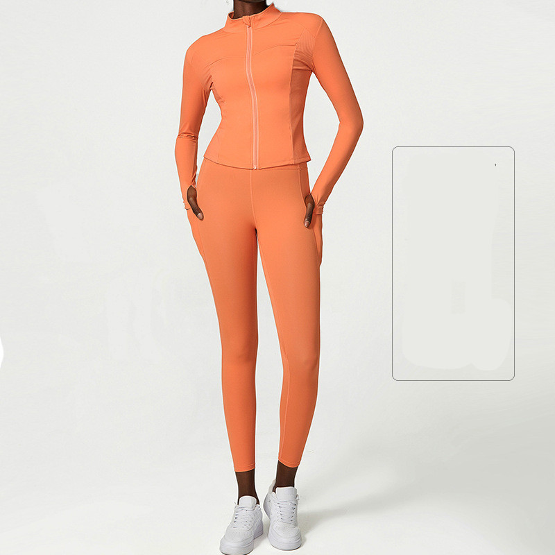 Nude Yoga Wear Jacket Pants Set — изображение 3