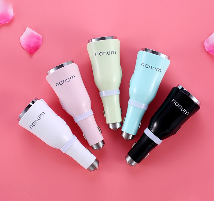 Car Aroma Diffuser with Dual Power USB Car Charger 5-Color - Image 2