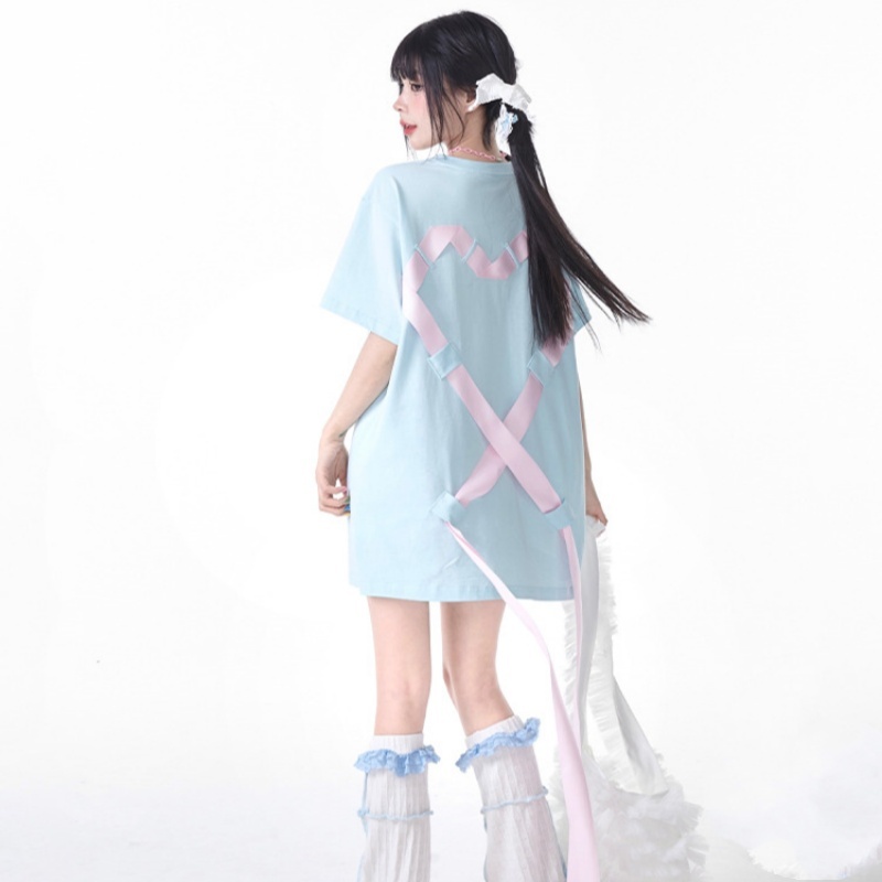 Women's Short-sleeved T-shirt Summer Dopamine Wear Design — изображение 7