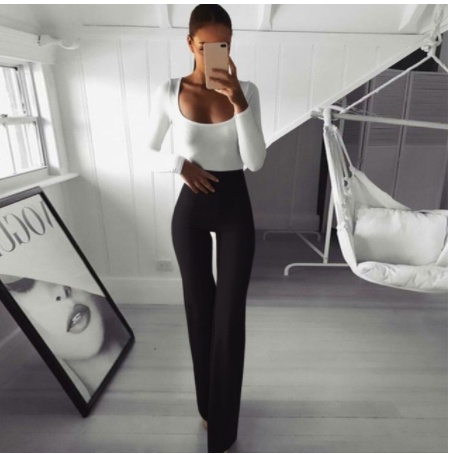 Slim-fit big flared yoga pants - Image 2