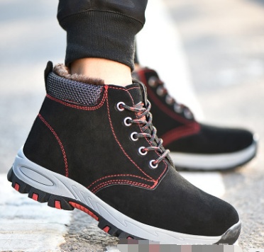 Wholesale four seasons steel toe caps anti-smashing stab-resistant protective shoes lightweight breathable work shoes deodorant safety shoes — изображение 5