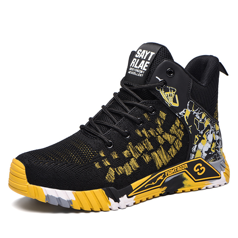 Flyknit Breathable Safety Shoes Lightweight Steel Toe Cap Anti-piercing Protective - Image 6