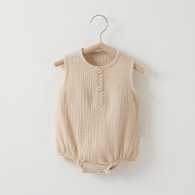 Baby Summer Thin Cotton Gauze Romper – Bild 6