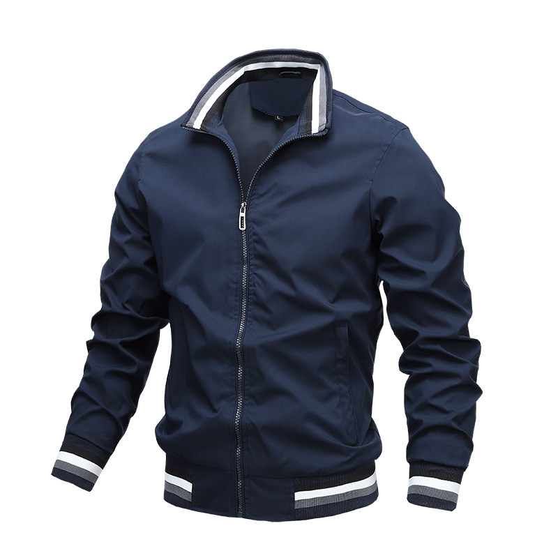 Sports Solid Color Jacket Men's - Image 8