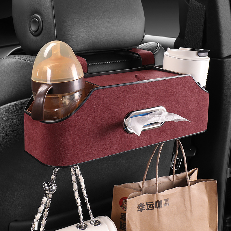 Multifunctional Car Tissue Box Water Cup Holder Buggy Bag - Image 8