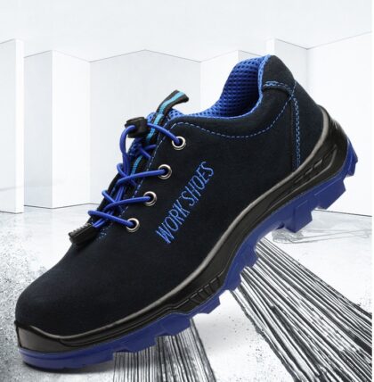 Safety shoes for men's safety shoes, anti puncture, puncture proof, injection molding, solid bottom, wearable and breathable shoes.