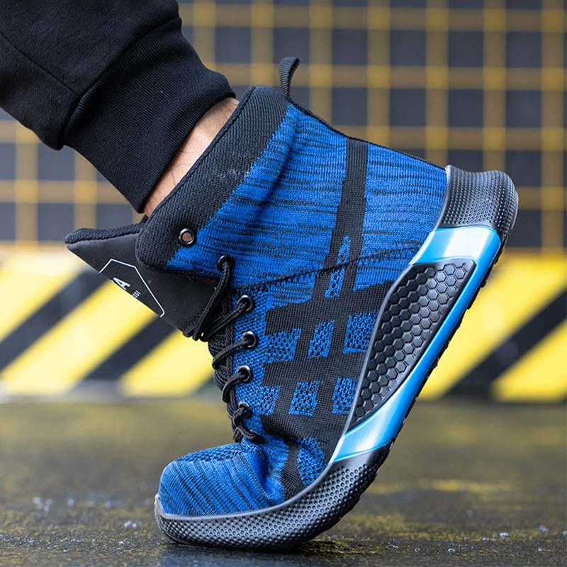 Winter Plush Boots Men Labor Protection Anti-smash Anti-puncture Work Shoes Warm Thickened Breathable Lace-up Safety Shoes - Image 6