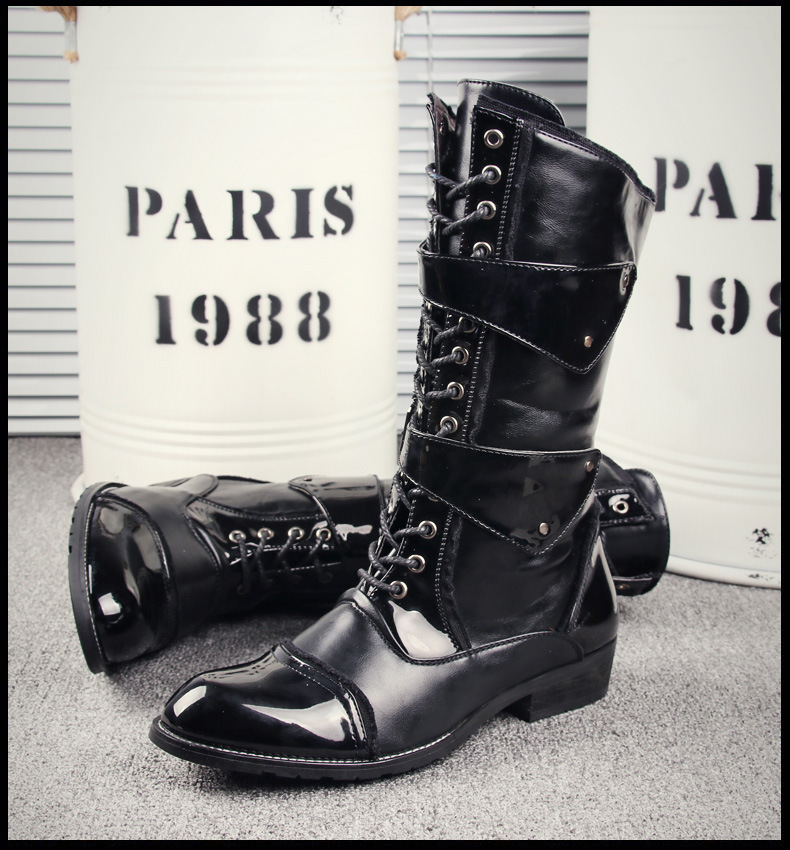 High Leg Boot Men's Korean Style Trendy Unique Fashion - Image 2