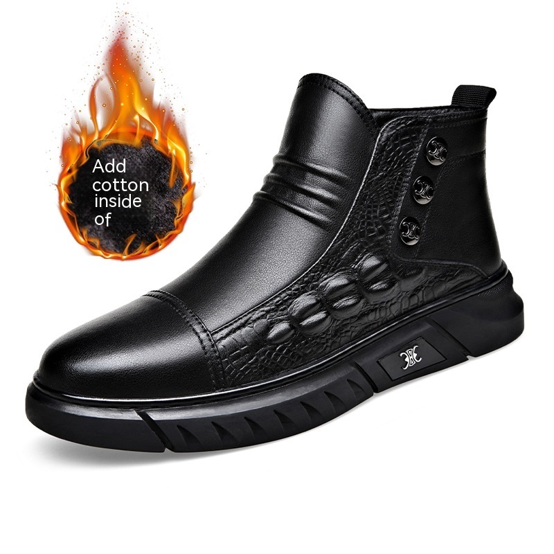 All-matching Worker Boot Warm Leisure Men — изображение 7