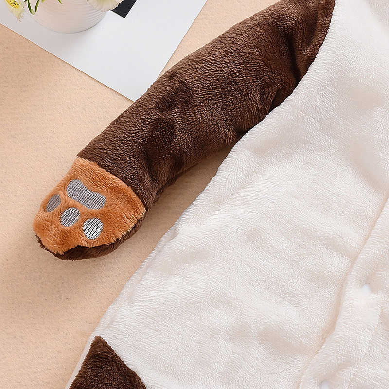 Baby home warm and velvet romper - Image 5