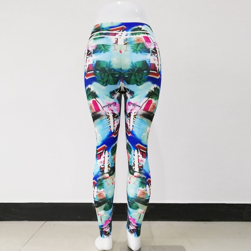 Printed hip high waist legging yoga pants yoga clothes — изображение 2