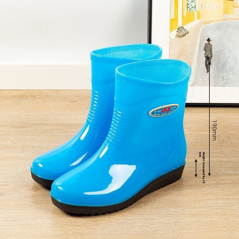 Women's Casual Rain Boots Middle Tube Non-slip - Image 7