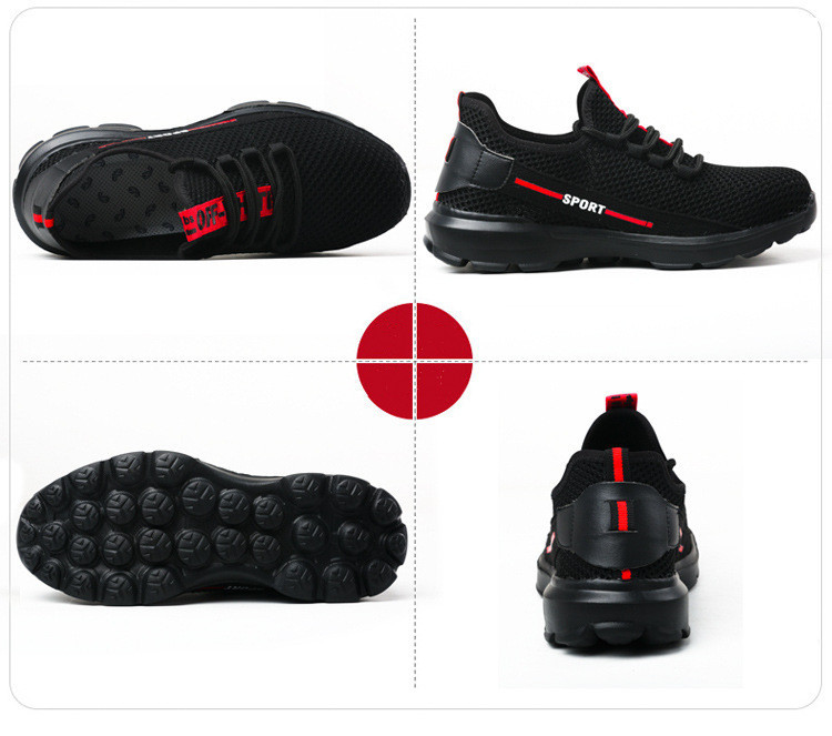 Breathable, Anti-smash And Anti-puncture Lightweight Fly-woven Safety Shoes — изображение 4