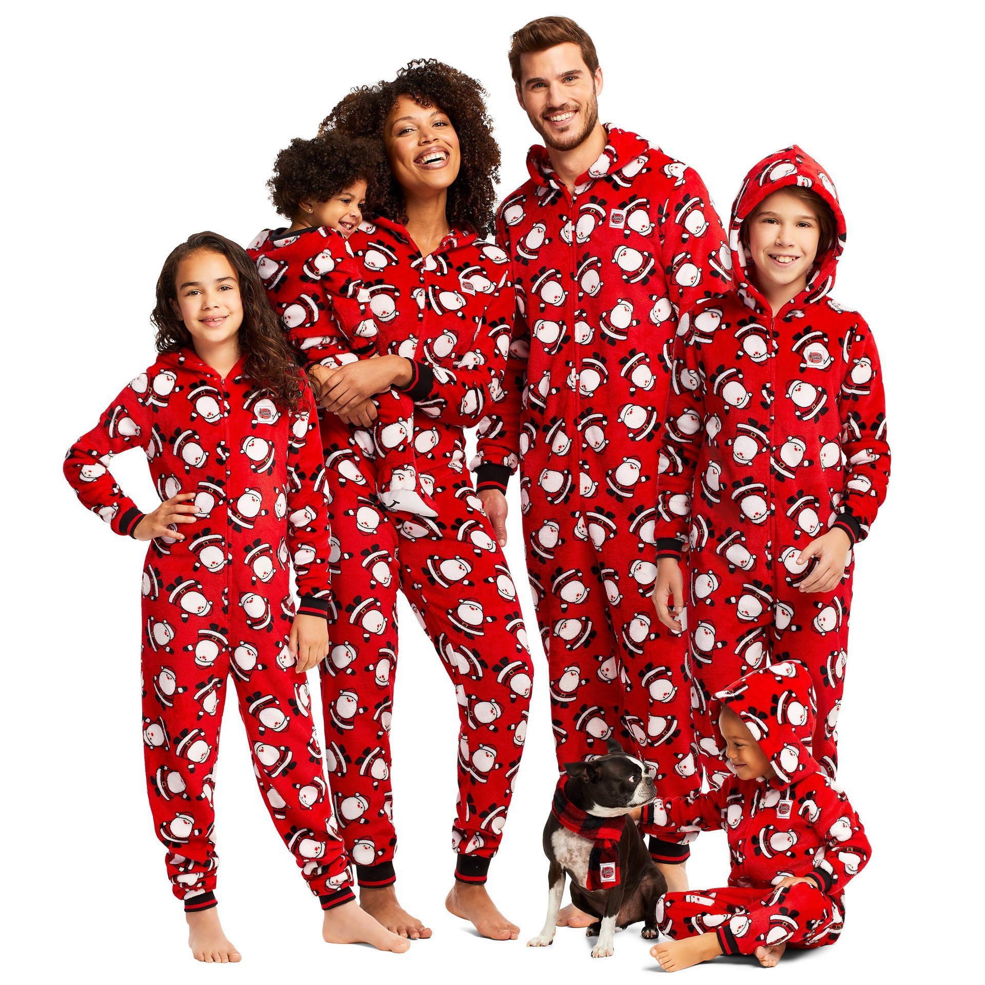 Printed Christmas Clothes One-piece Pajamas Home Wear Parent-child Outfit - Image 2