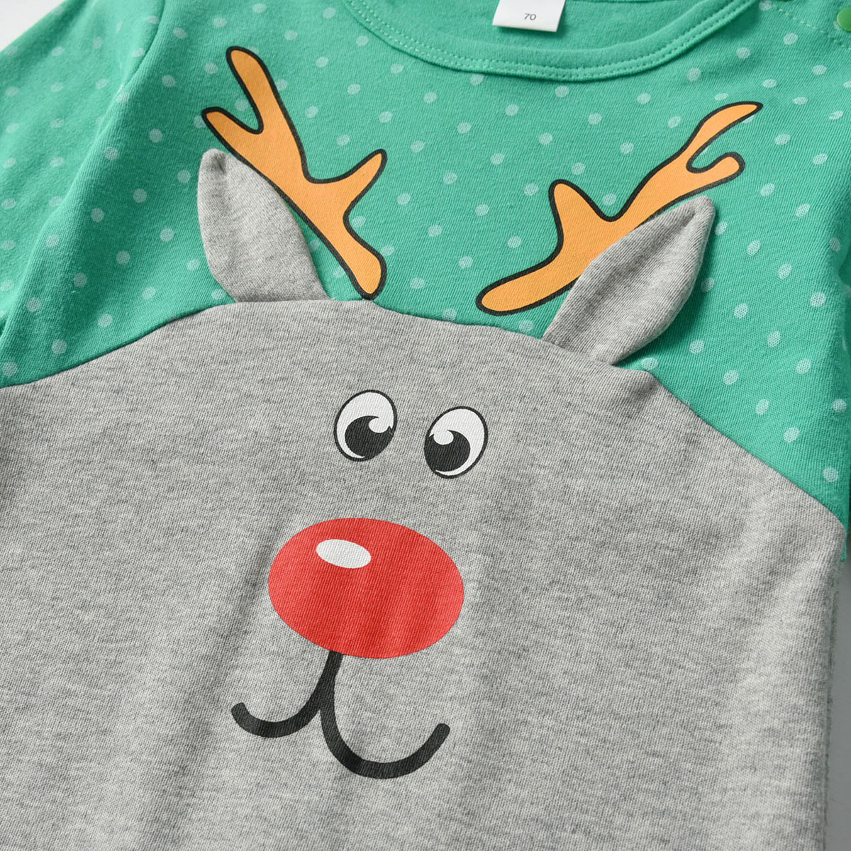 Christmas shape long sleeve baby jumpsuit – Bild 2