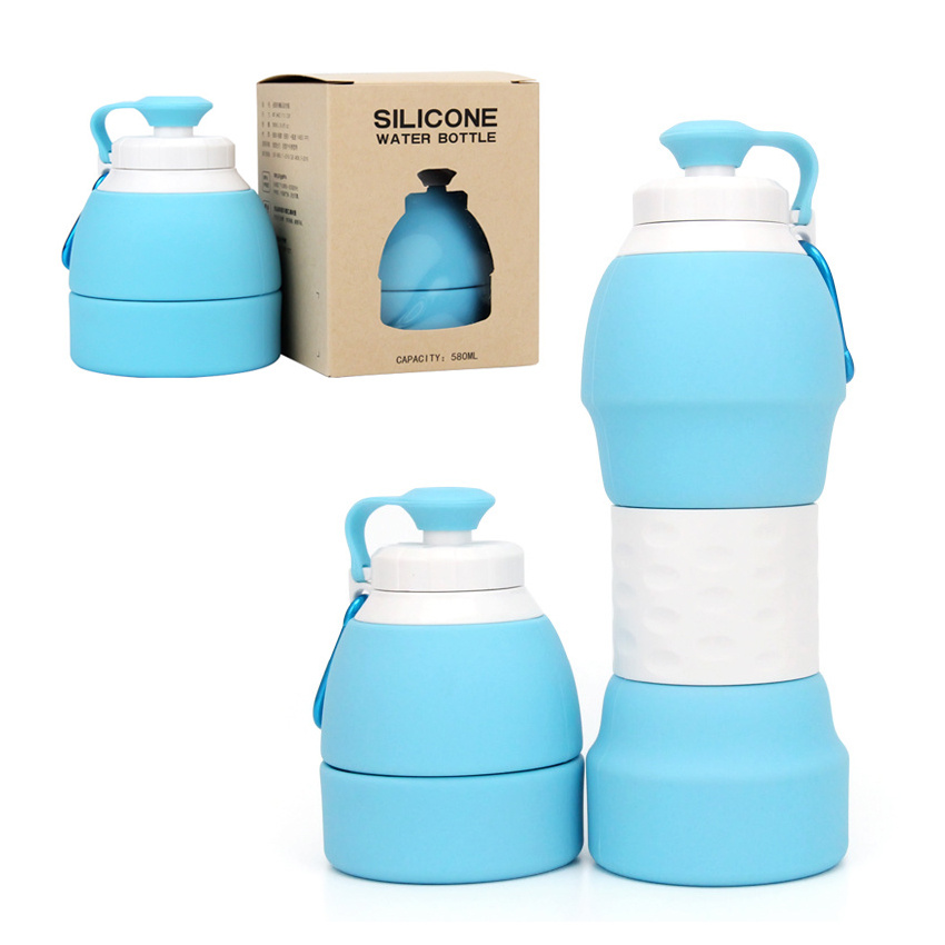 Silicone folding water bottle — изображение 2