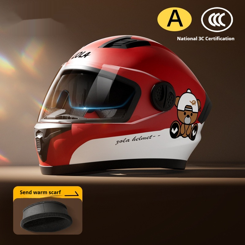 Motorcycle Helmet Warm Anti-fog Double Mirror - Image 5