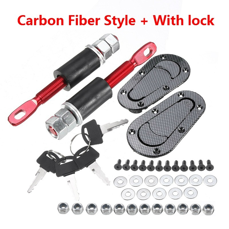 Racing car modified parts front cover lock hood lock hood lock - Image 5