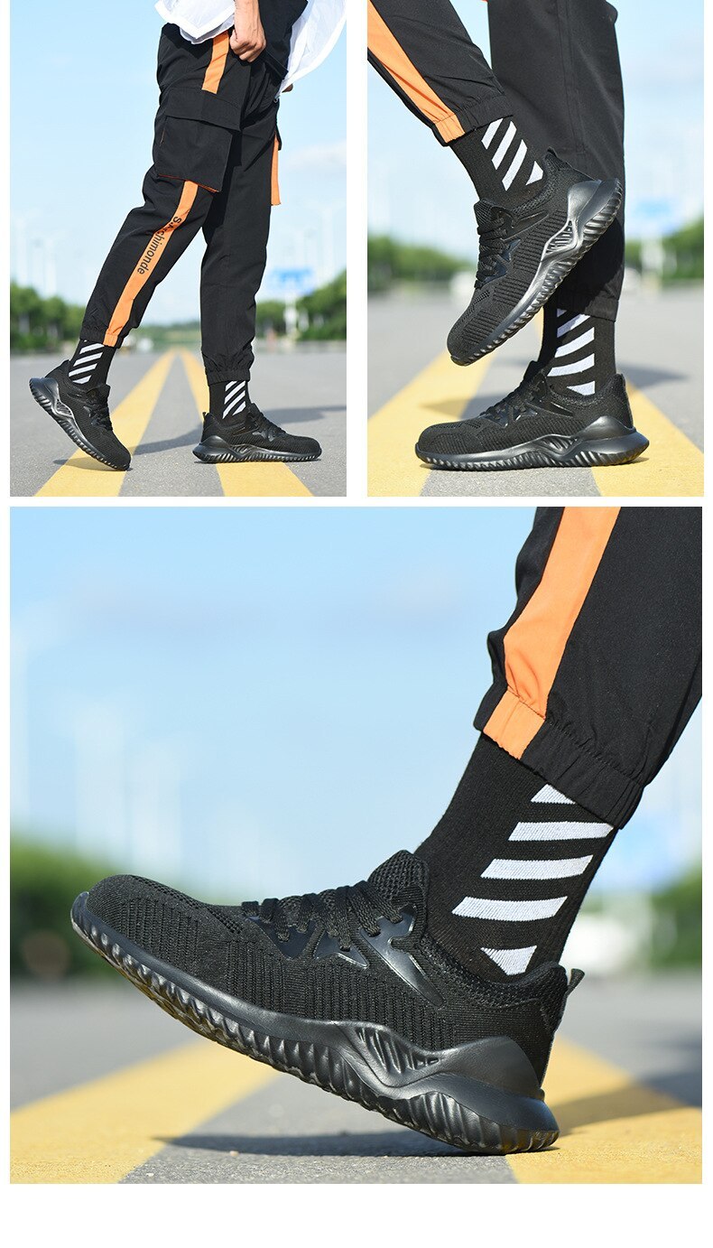 Safety Shoes Men Wear-resistant Light Breathable Boots Anti-slip Rubber Outsole Anti-Smashing Puncture Proof Work Shoes – Bild 7