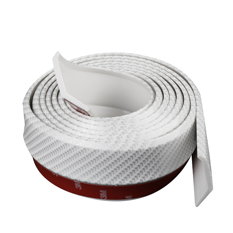 Carbon fiber car front lip bumper strip - Image 3