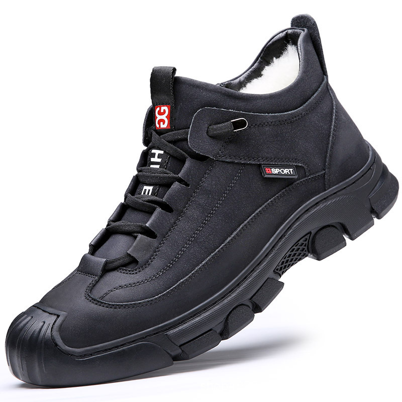 Cotton Wool Cold-proof Non-slip Warm Velvet Padded Thickened Northeast Snow Boots Large Size Shoes — изображение 3