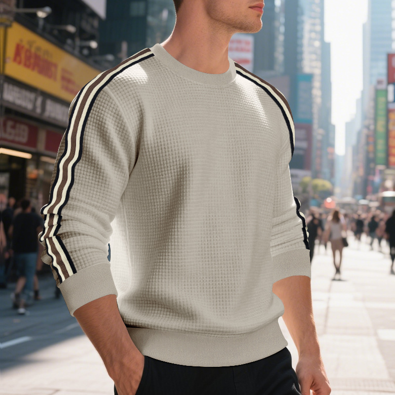 Casual Men's Loose Round Neck Sweater Thin – Bild 9