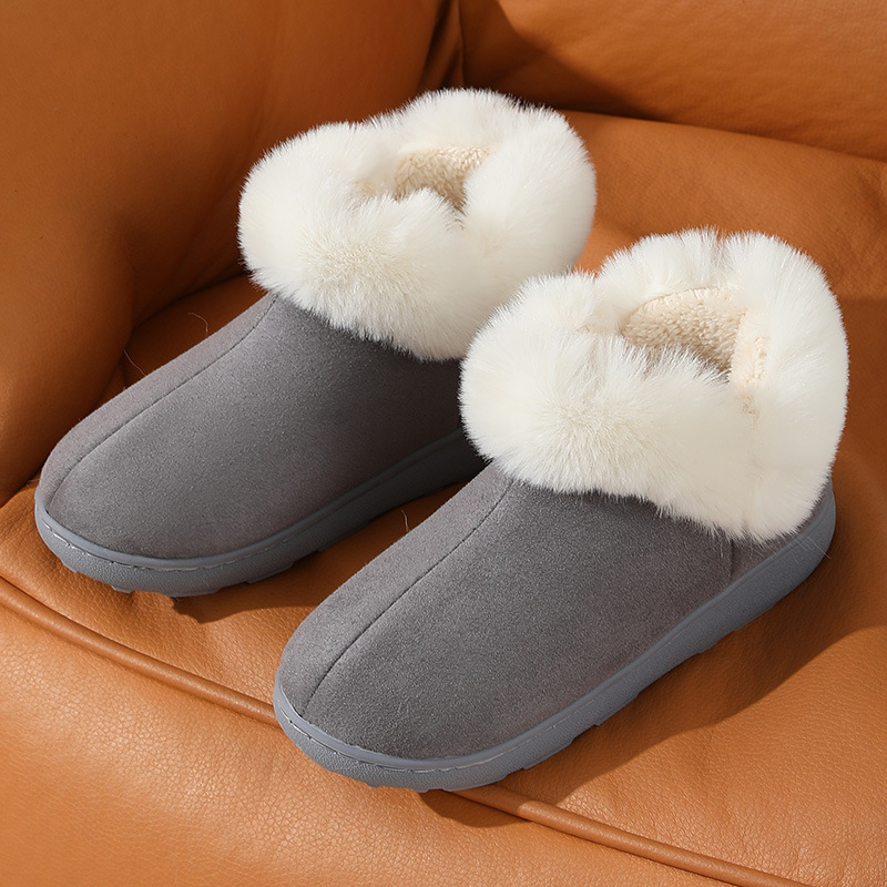 New Bag Heel Winter Home Indoor Platform Warm Couples Cotton Shoes - Image 2