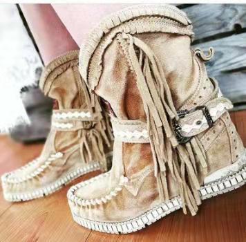 European And American Winter New Tassel Short Women's Boots - Image 4