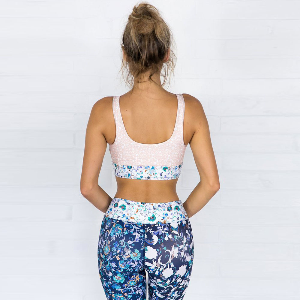 Floral print yoga pants suit — изображение 7