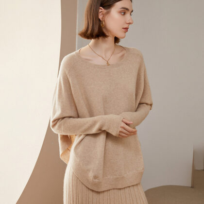 Cashmere Round Neck Shawl Bottoming Shirt