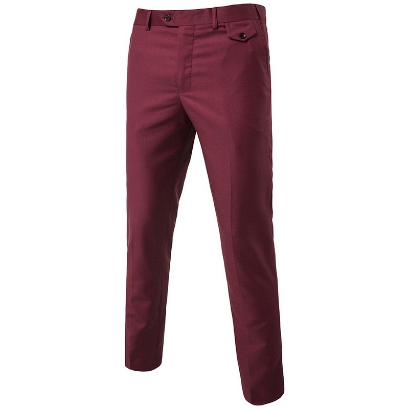 Solid color men's casual pants slim stylish men's pants - Image 6