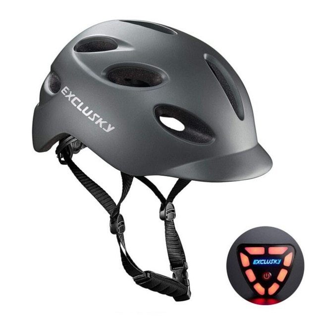 Electric Led Cycling Helmet With Tail Light — изображение 2