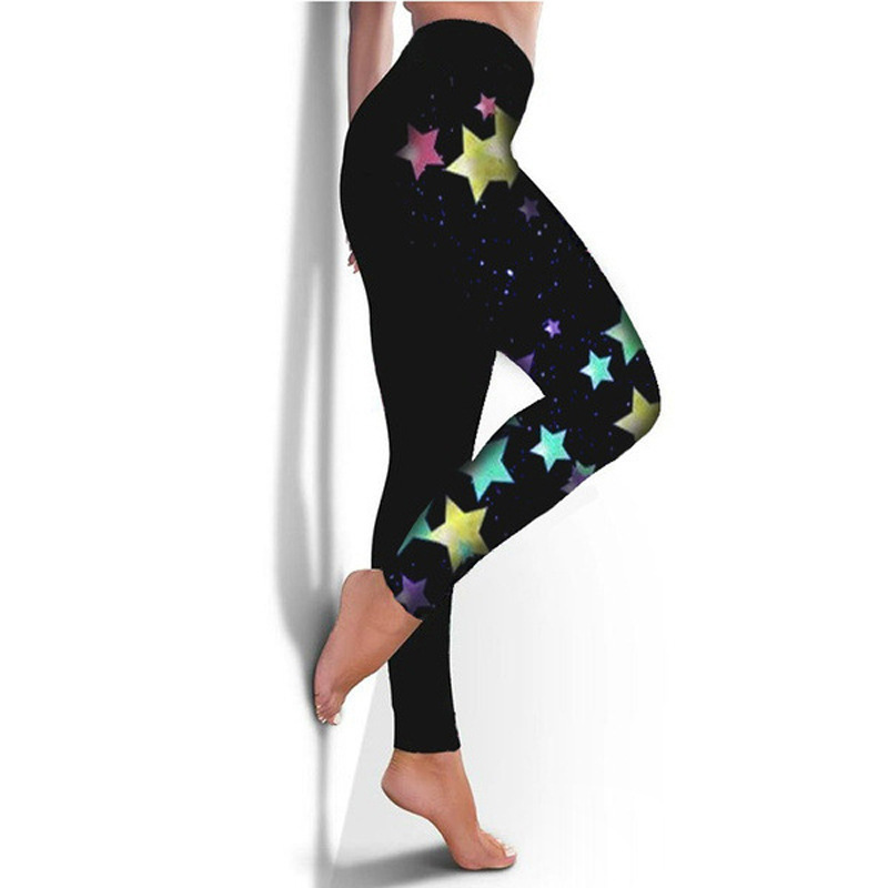 Fashion Women's Printed Trousers Yoga Pants — изображение 4