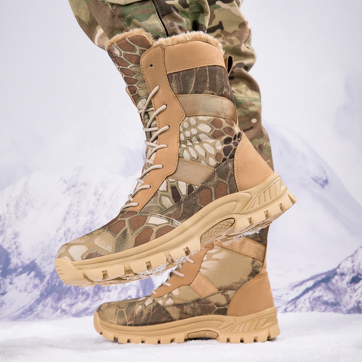 Winter Plush Thermal Cotton Boots Outdoor - Image 4