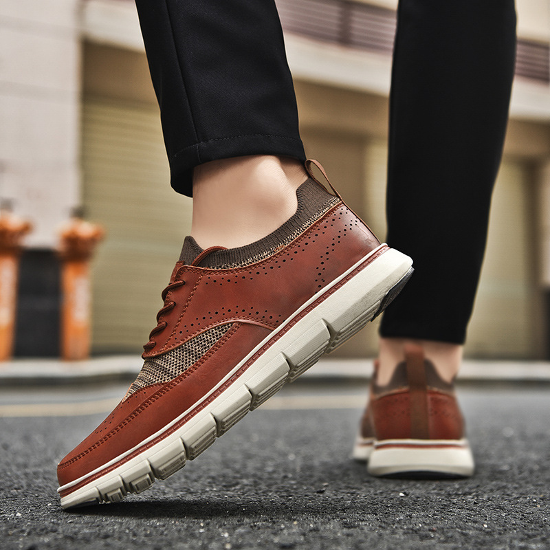 Men's British Style Casual Fashion Leather Shoes - Image 3