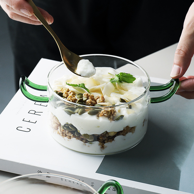 Borosilicate Heat-Resistant Glass Bowl Nordic Glass Salad Bowl — изображение 5