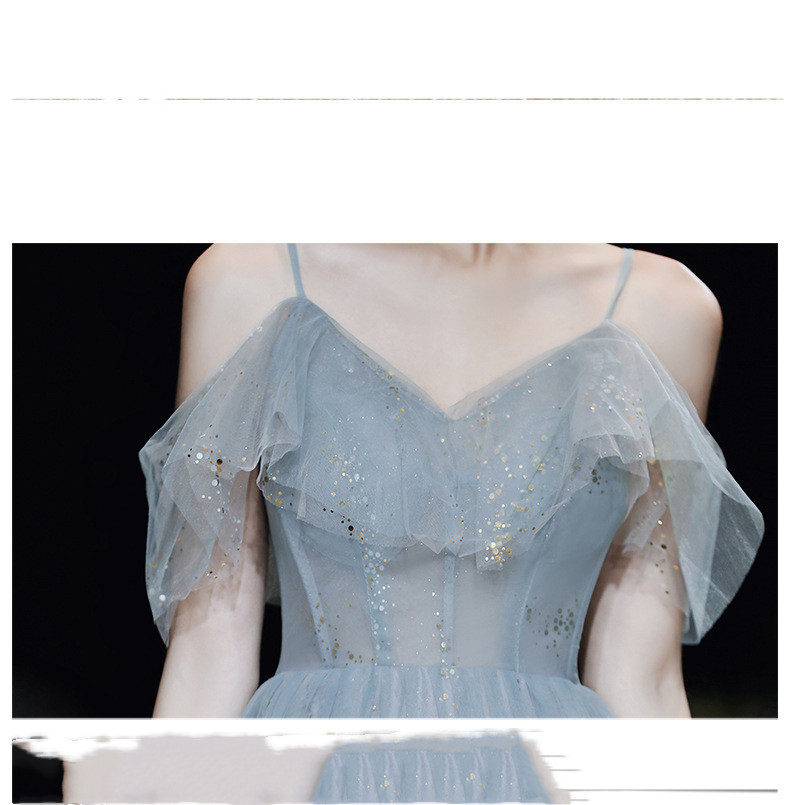 Evening Dress Banquet Simple Atmosphere Long Graduation Costume - Image 7