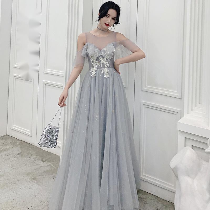 Grey bridesmaid dress — изображение 2