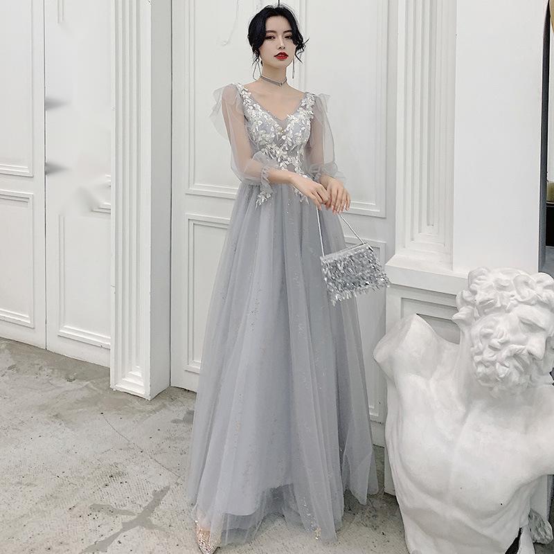 Grey bridesmaid dress — изображение 4