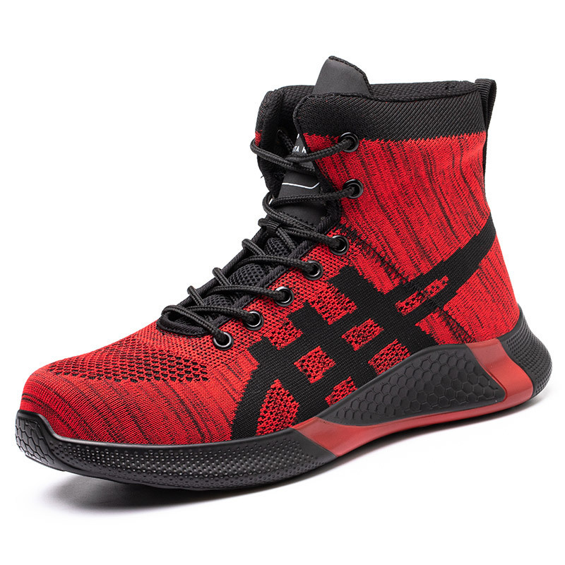 Men's Breathable Fly Woven Surface Safety Shoes - Image 3