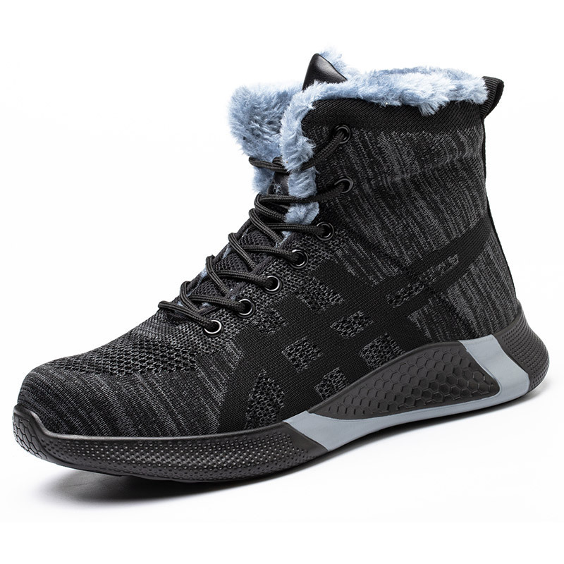 Men's Breathable Fly Woven Surface Safety Shoes - Image 2