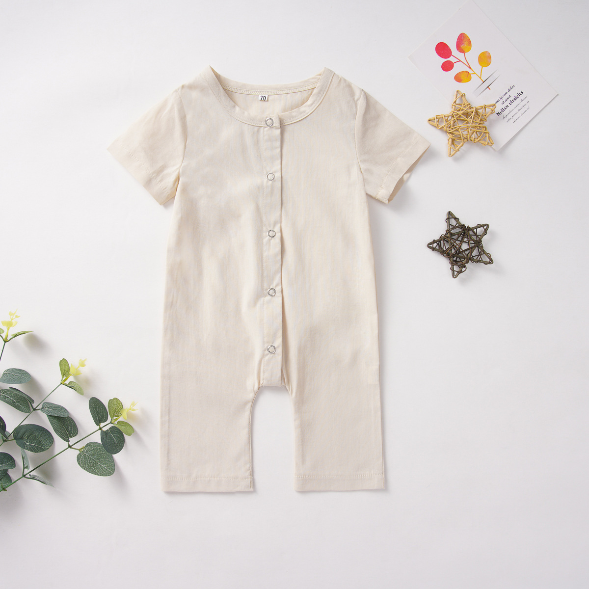 Newborn Cotton Clothes Button Romper One-Piece – Bild 3