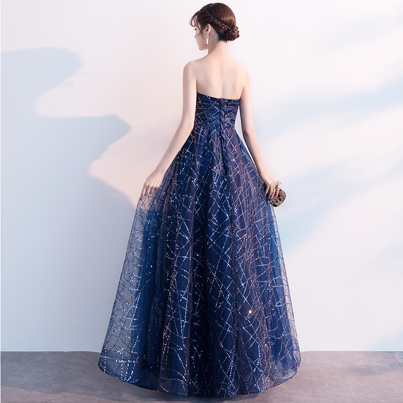 Sexy Strapless Long Evening Gown Toasting - Image 6