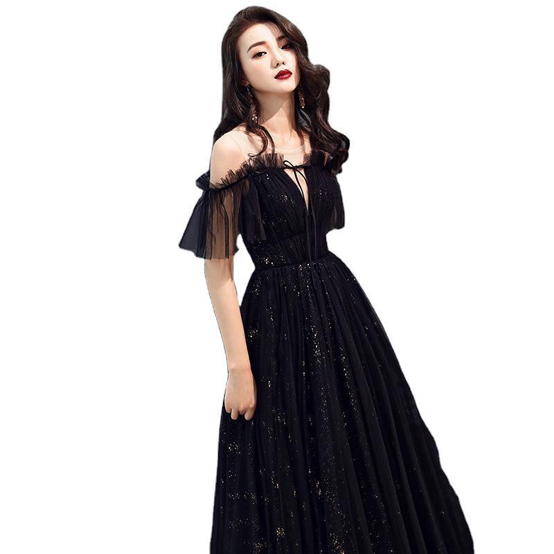 Ladies Banquet Black Long Evening Dress — изображение 6
