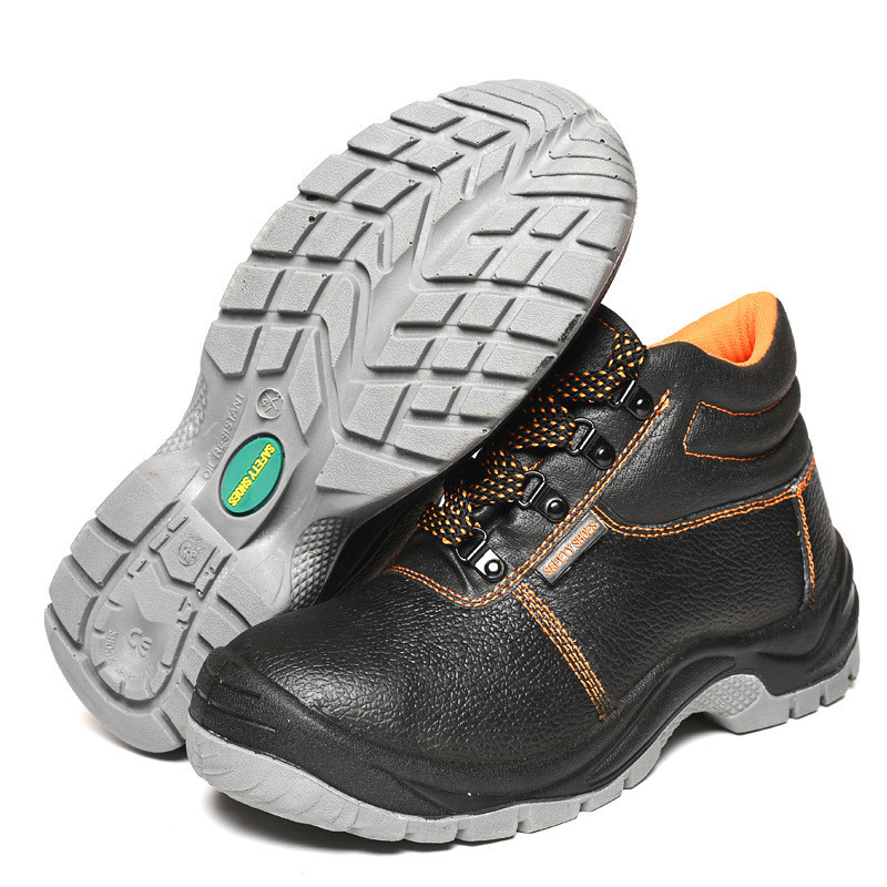 Safety Shoes Safety Shoes Protective Shoes Anti-Smashing Anti-Stab PU Injection Wear-Resistant - Image 3