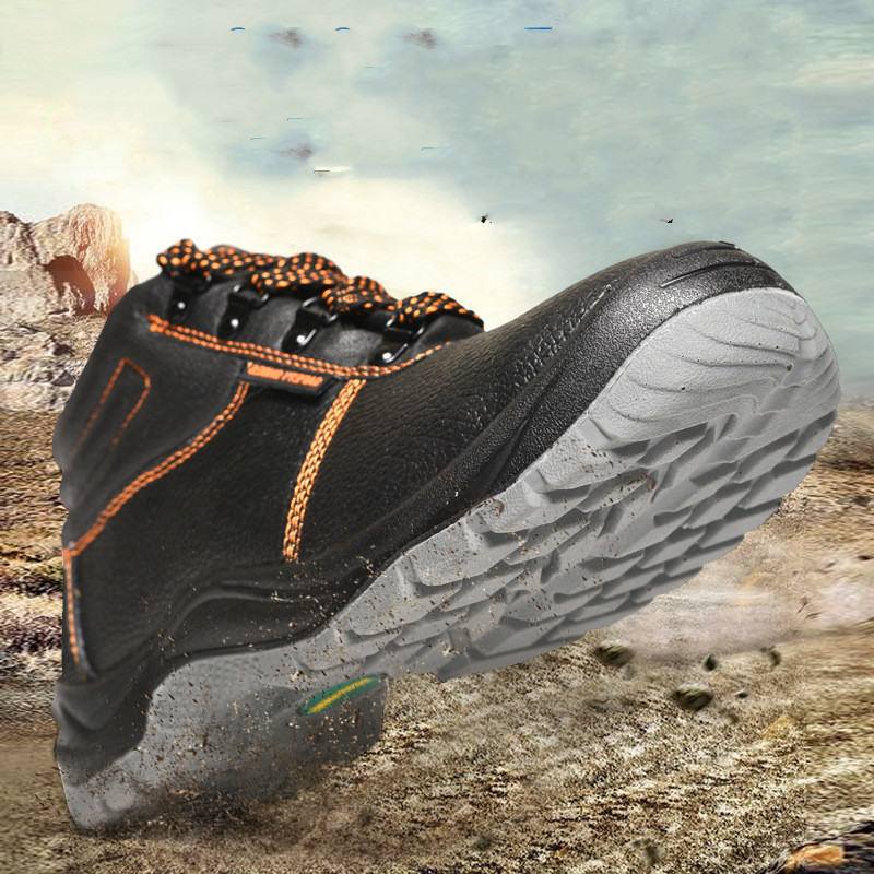Safety Shoes Safety Shoes Protective Shoes Anti-Smashing Anti-Stab PU Injection Wear-Resistant - Image 2